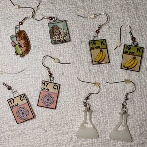 Chemistry Teacher Earring Bundle Set of 4